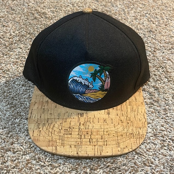 Other - CORK Trucker hat Ocean/Palm trees